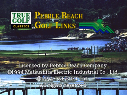Pebble Beach Golf Links title screen for 3DO